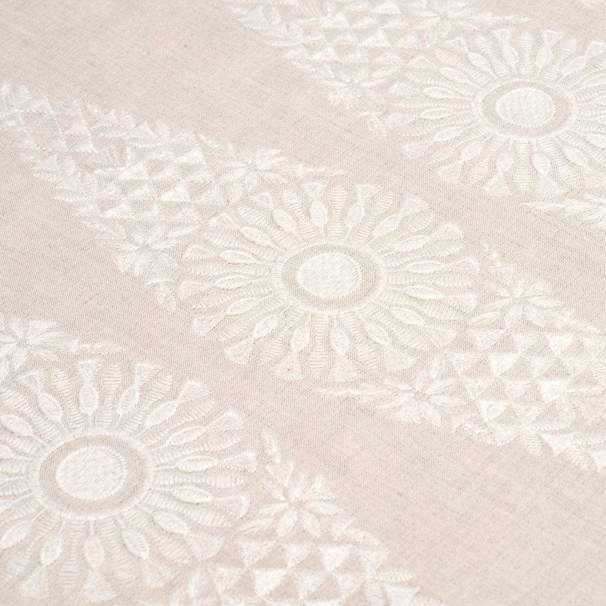 Purchase 85672 | Tasmin Embroidery, Natural - Schumacher Fabric
