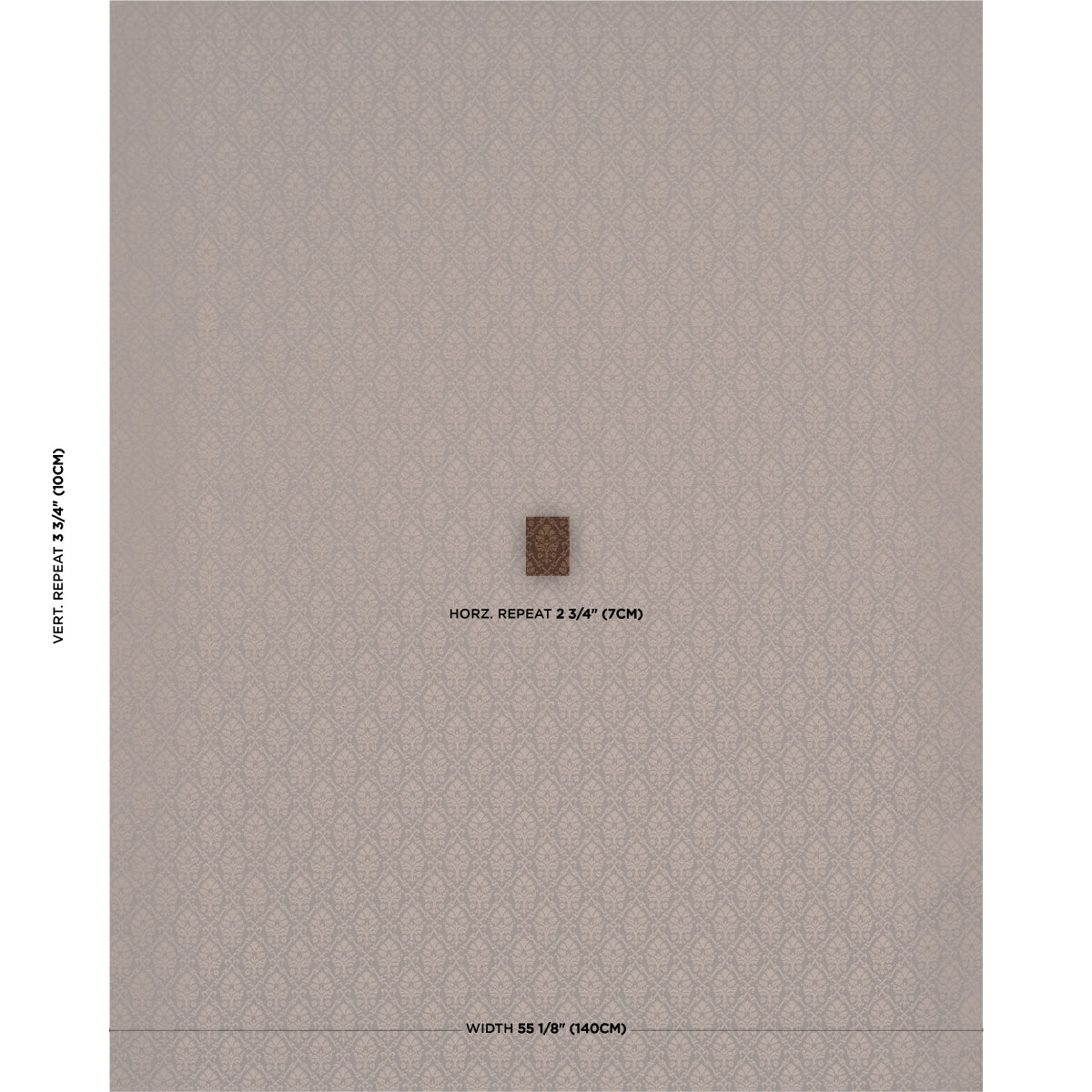 Purchase 85725 | Grant Damask, Brown - Schumacher Fabric