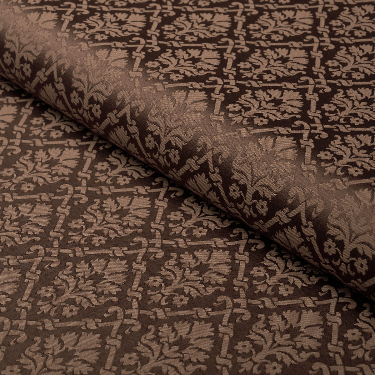 Purchase 85725 | Grant Damask, Brown - Schumacher Fabric