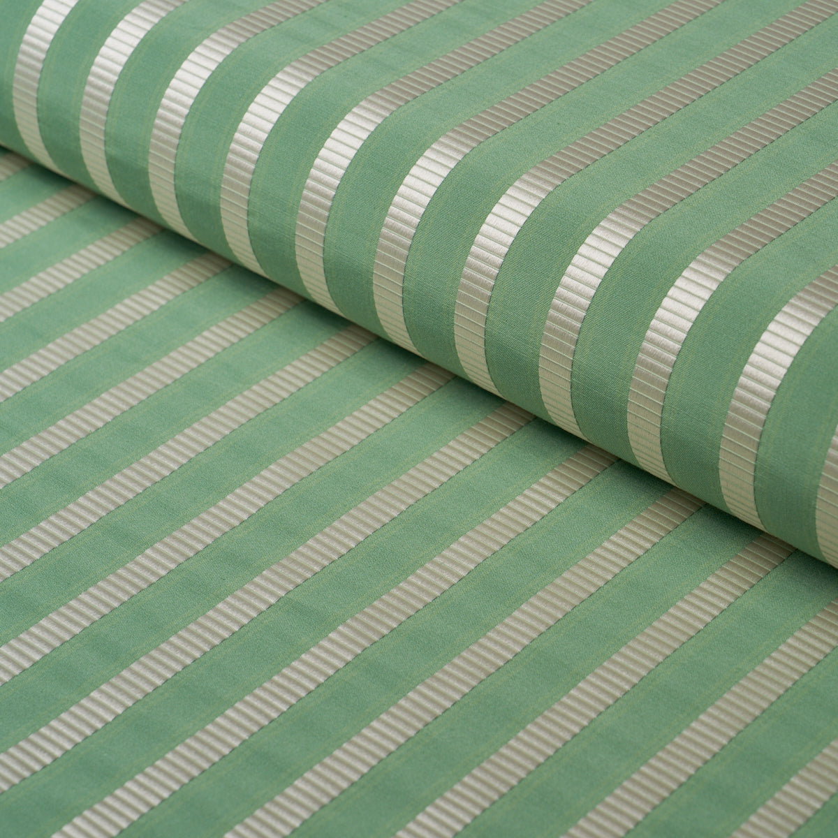 Purchase 85762 | Lincoln Small Stripe, Green - Schumacher Fabric