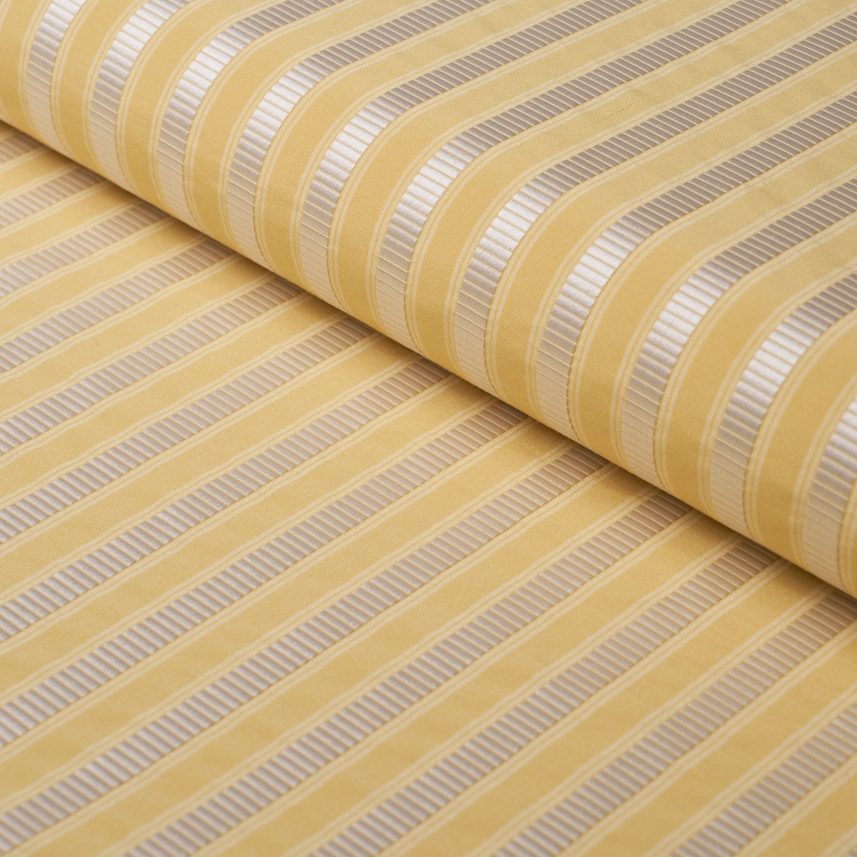 Purchase 85765 | Lincoln Small Stripe, Yellow - Schumacher Fabric