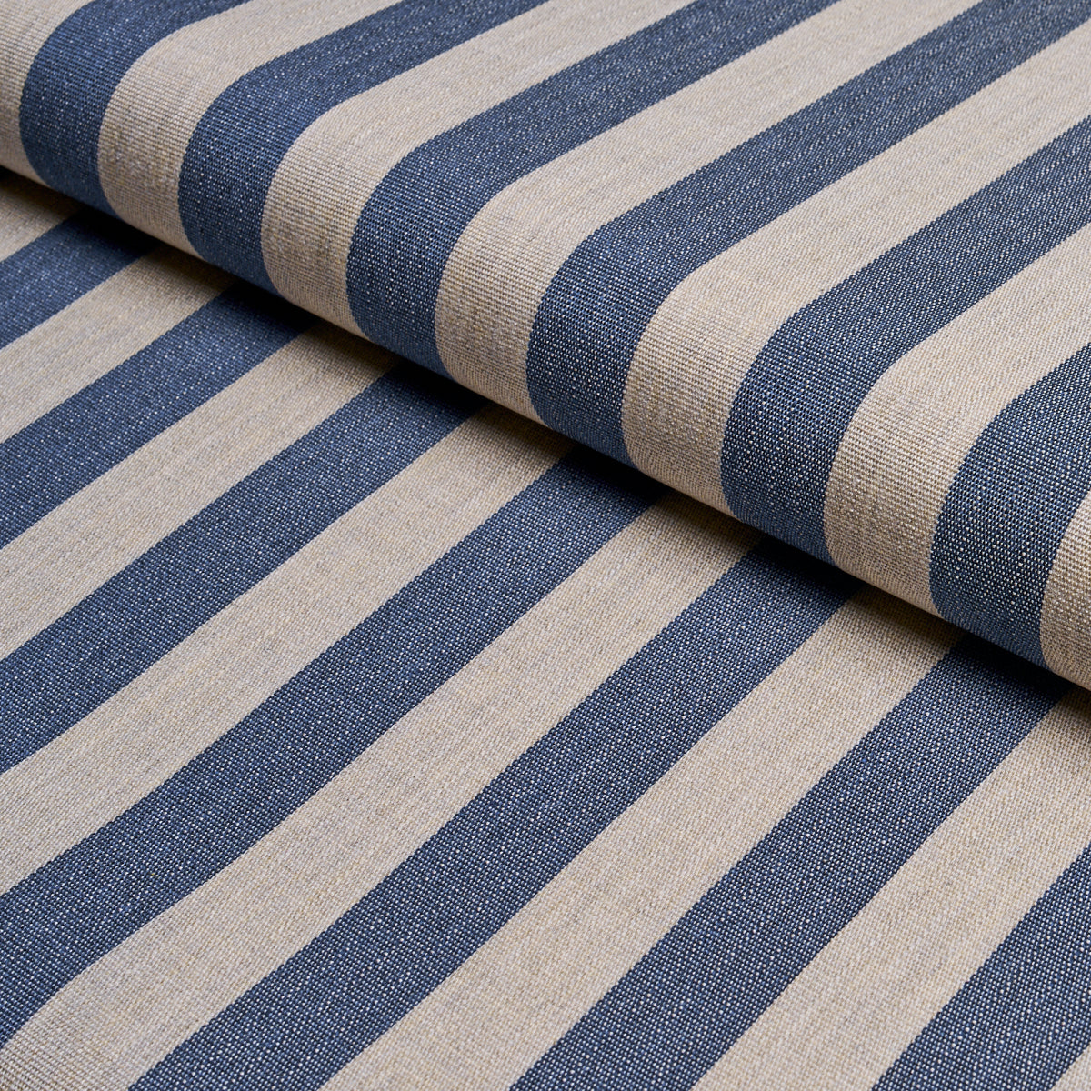 Purchase 85803 | Hanson Indoor/Outdoor Stripe, Navy - Schumacher Fabric