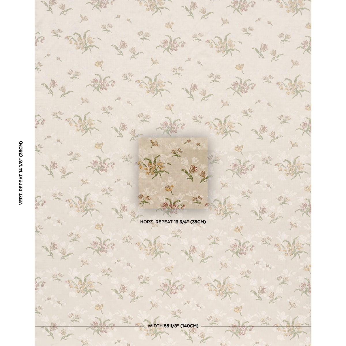 Purchase 85820 | Spitalfields Bouquet, Alabaster - Schumacher Fabric