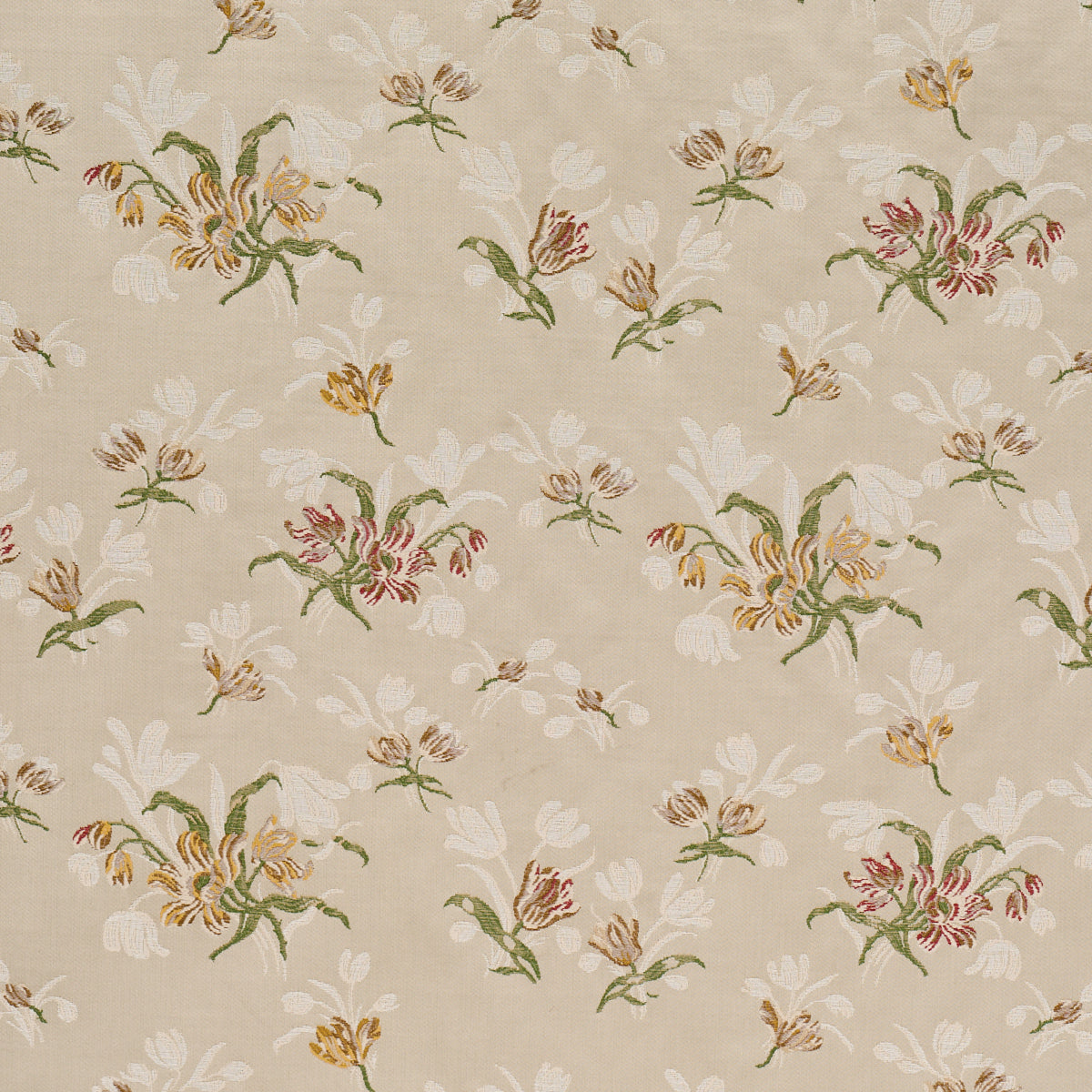Purchase 85820 | Spitalfields Bouquet, Alabaster - Schumacher Fabric