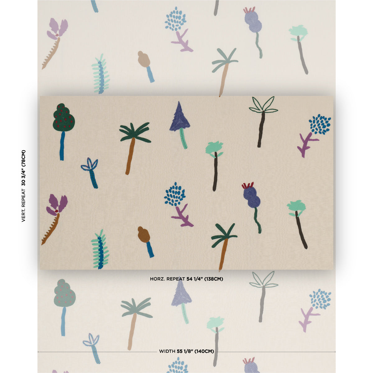 Purchase 85850 | Tropical Trees, Multi - Schumacher Fabric