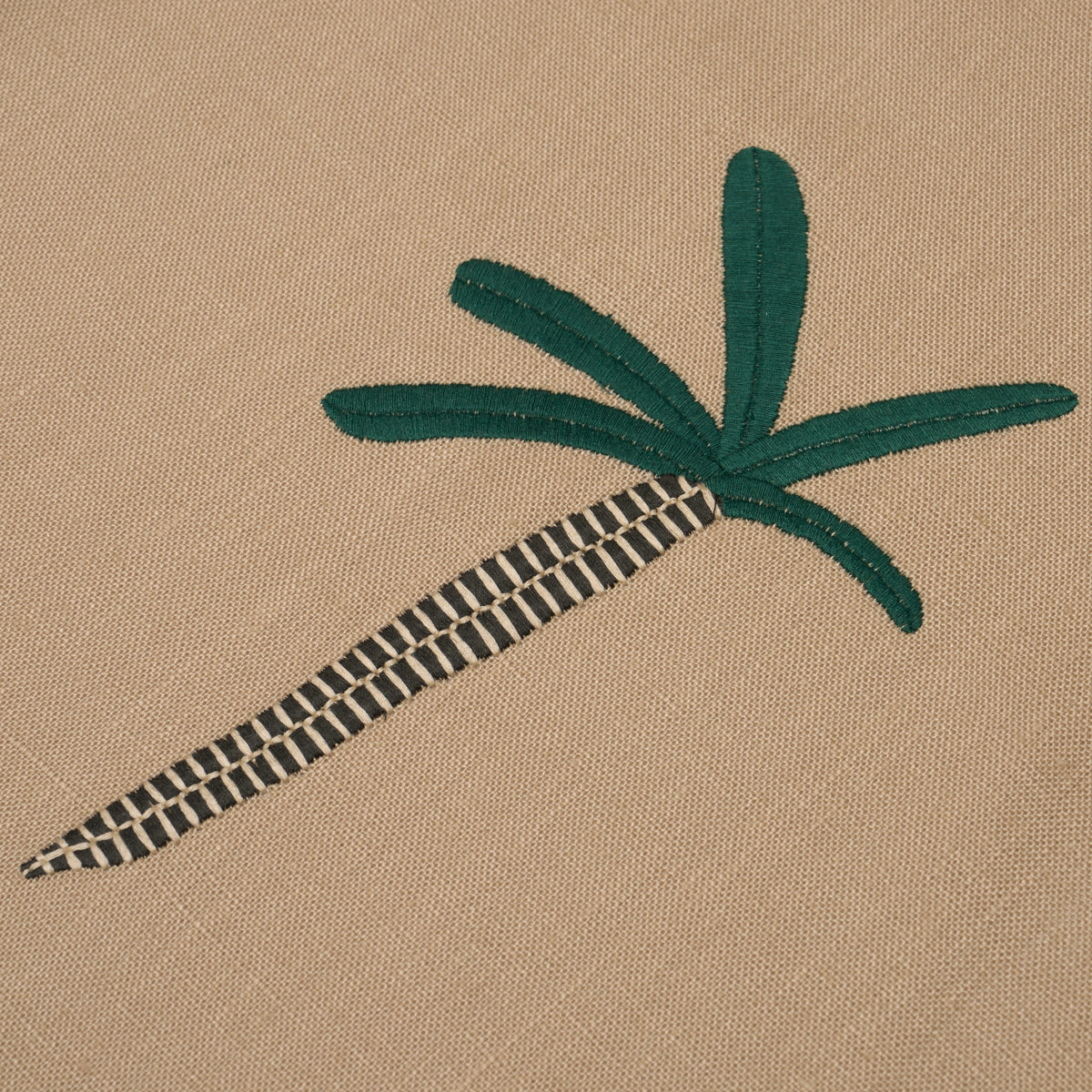 Purchase 85851 | Tropical Trees, Green On Natural - Schumacher Fabric