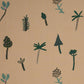 Purchase 85851 | Tropical Trees, Green On Natural - Schumacher Fabric