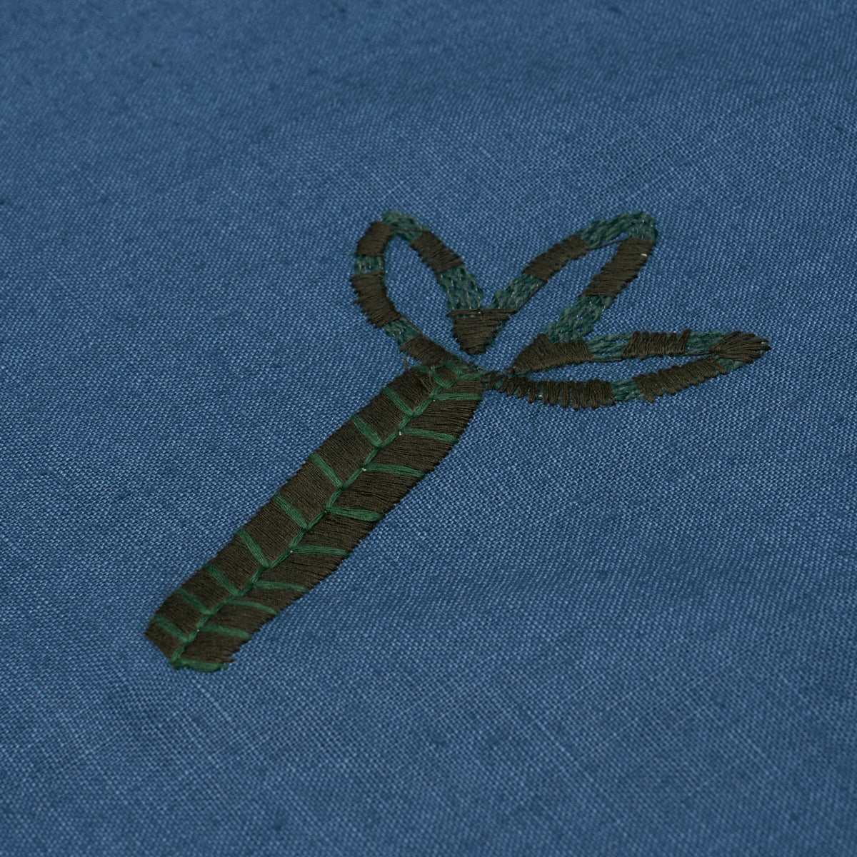 Purchase 85852 | Tropical Trees, Blue - Schumacher Fabric