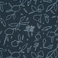 Purchase 85871 | Jungle Vine, Dark Blue - Schumacher Fabric