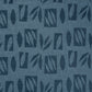 Purchase 85880 | Banana Leaf Cut Out, Blue - Schumacher Fabric