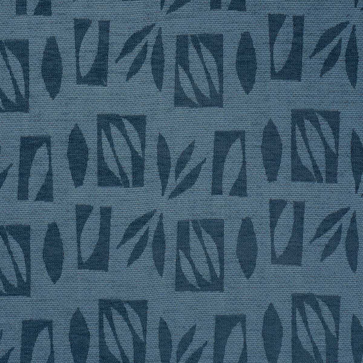 Purchase 85880 | Banana Leaf Cut Out, Blue - Schumacher Fabric