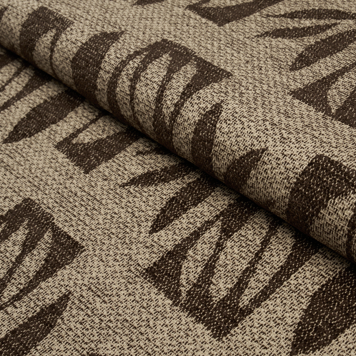 Purchase 85882 | Banana Leaf Cut Out, Brown - Schumacher Fabric