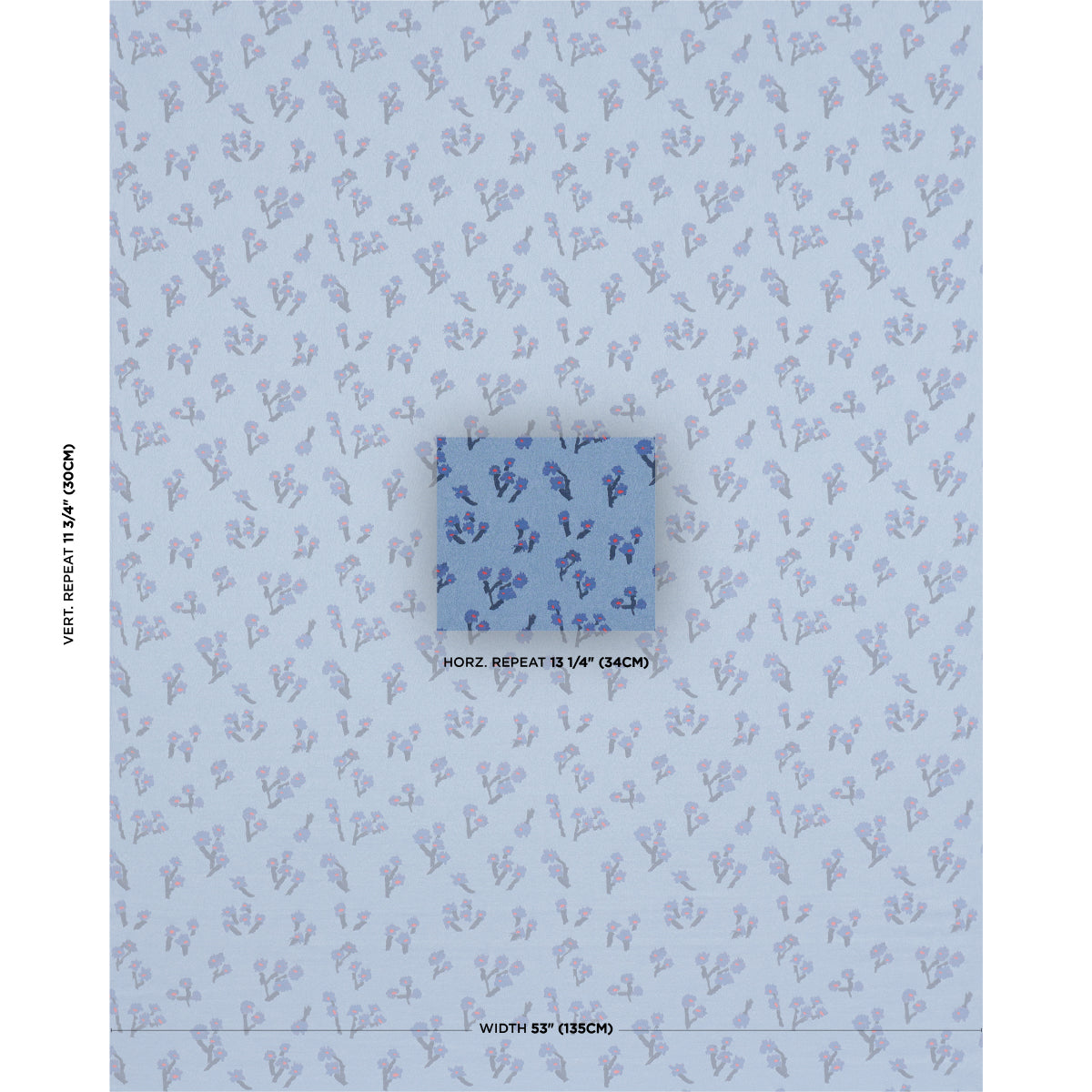 Purchase 85892 | Rosie Posy Woven, Blue - Schumacher Fabric