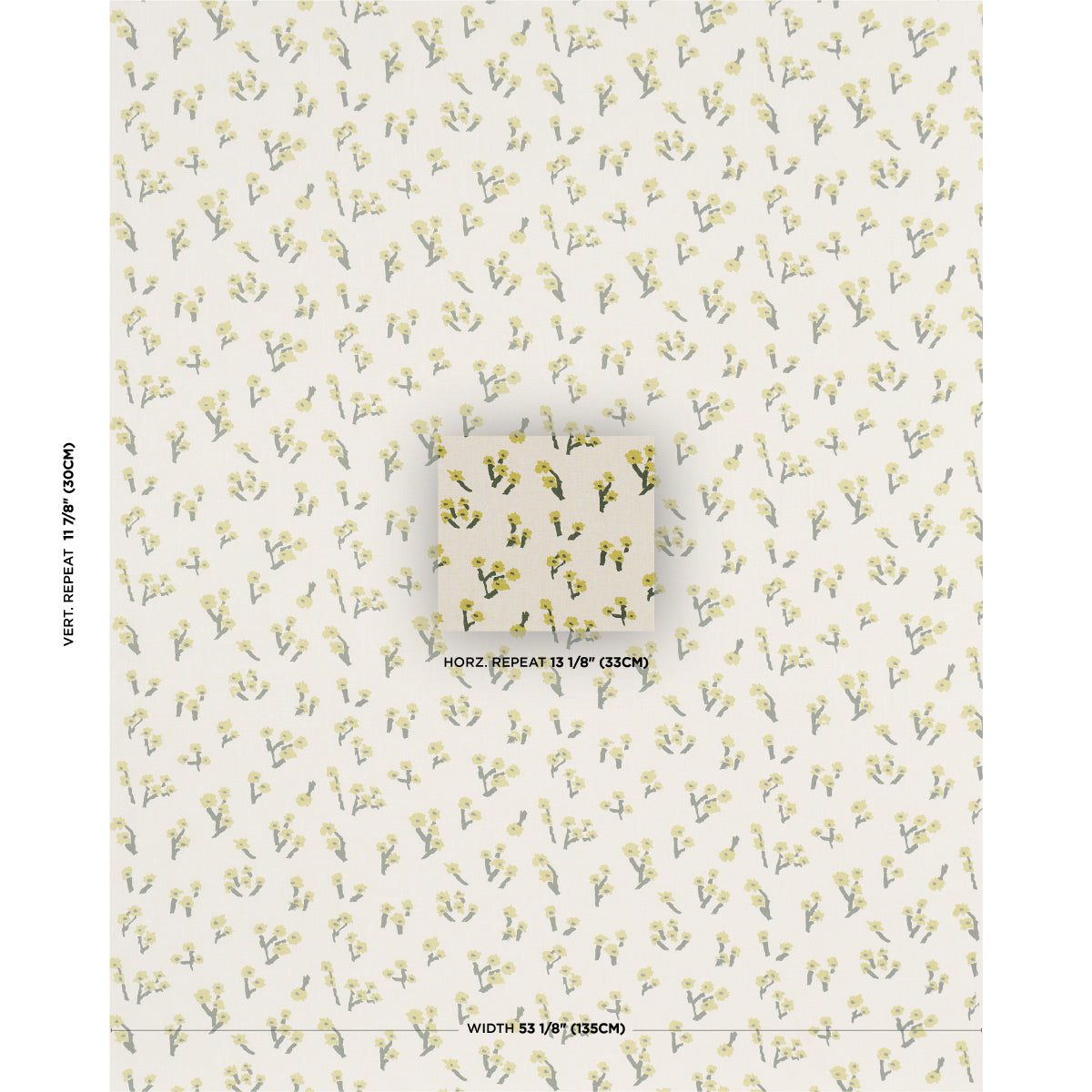 Purchase 85900 | Rosie Posy, Yellow - Schumacher Fabric