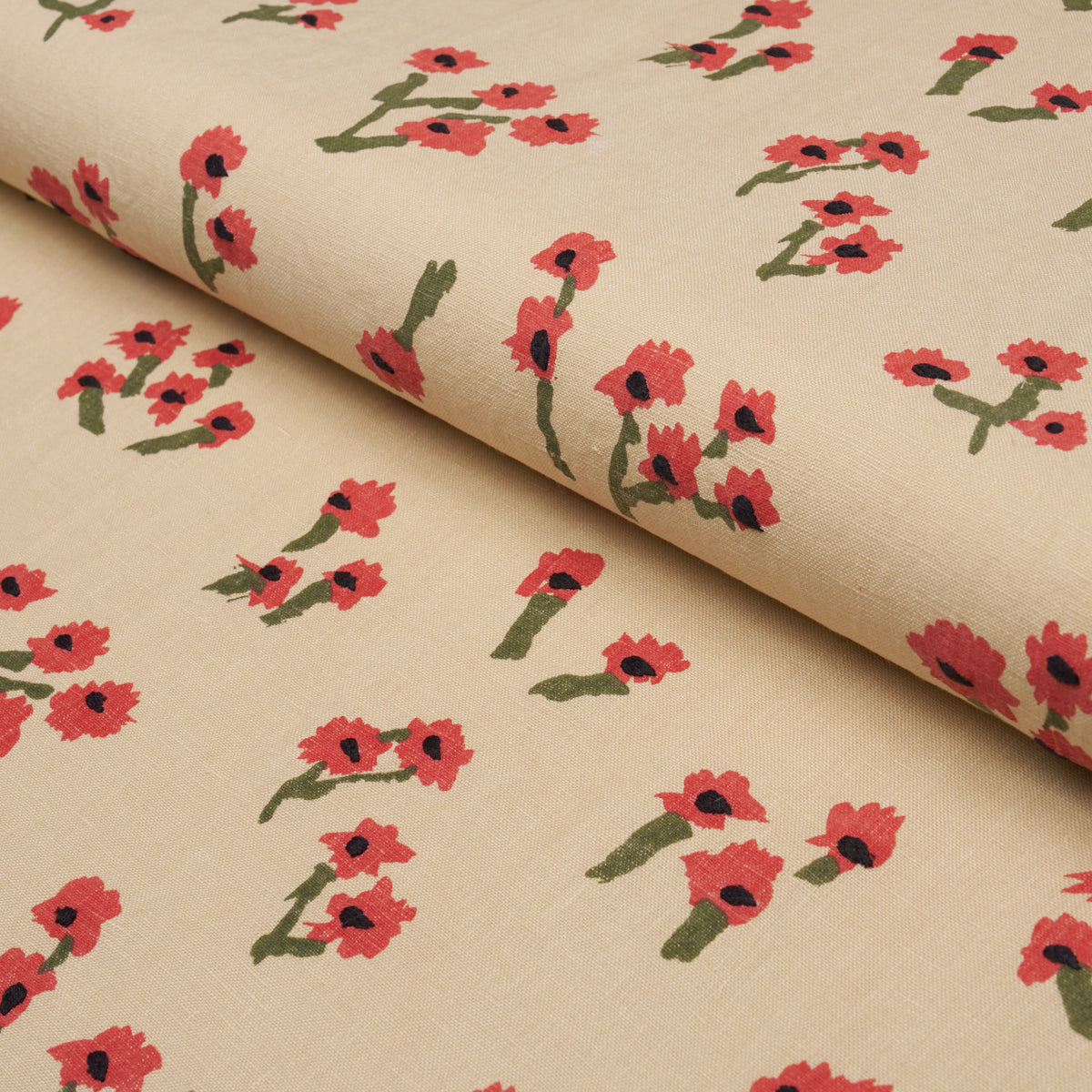 Purchase 85901 | Rosie Posy, Red - Schumacher Fabric