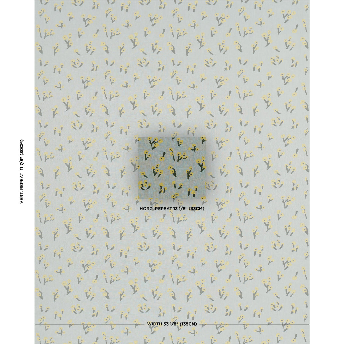Purchase 85902 | Rosie Posy, Sky - Schumacher Fabric