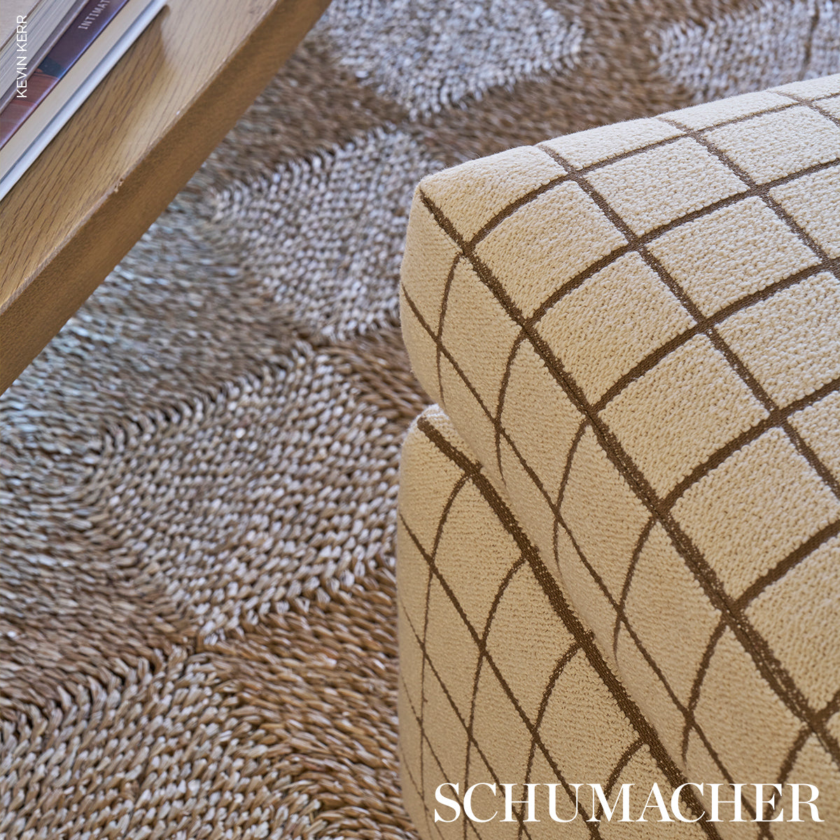 Purchase 85920 | Tucson Grid, Brown - Schumacher Fabric