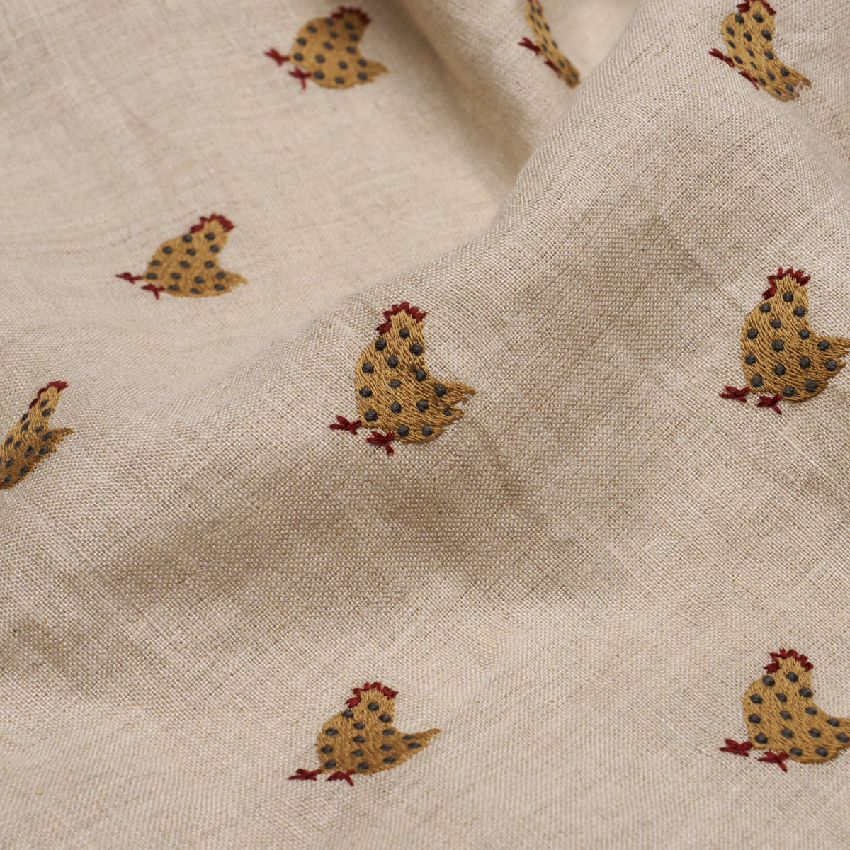 Purchase 85950 | Betsy'S Chicken Embroidery, Natural - Schumacher Fabric