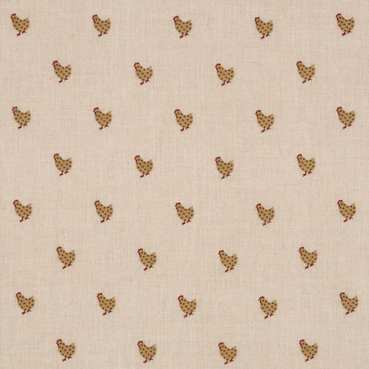 Purchase 85950 | Betsy'S Chicken Embroidery, Natural - Schumacher Fabric