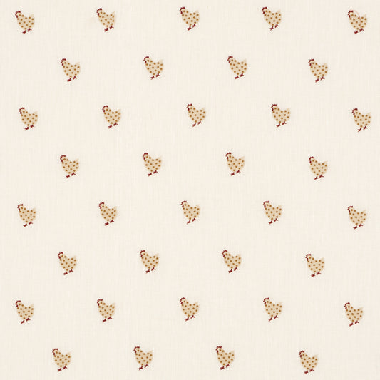 Purchase 85951 | Betsy'S Chicken Embroidery, Ivory - Schumacher Fabric