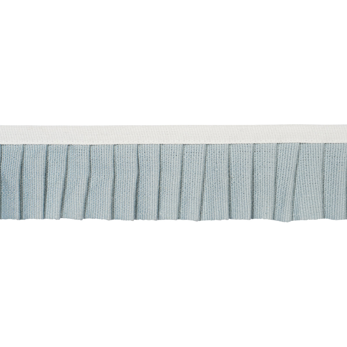 Purchase 85960 | Clara Pleated Tape, Sky - Schumacher Trim