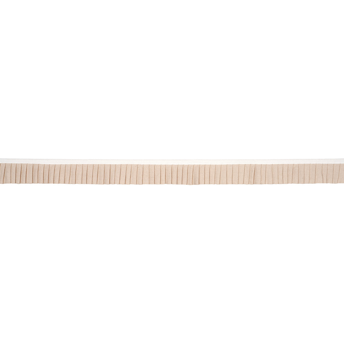 Purchase 85961 | Clara Pleated Tape, Neutral - Schumacher Trim