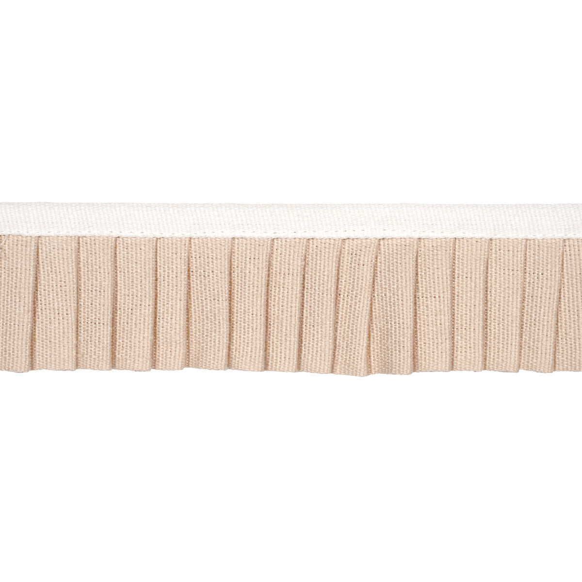 Purchase 85961 | Clara Pleated Tape, Neutral - Schumacher Trim