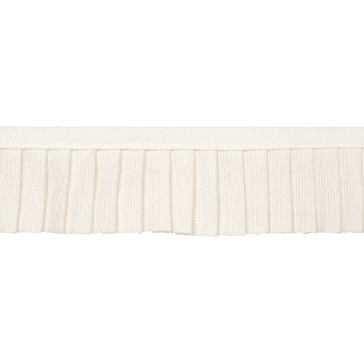 Purchase 85962 | Clara Pleated Tape, Ivory - Schumacher Trim