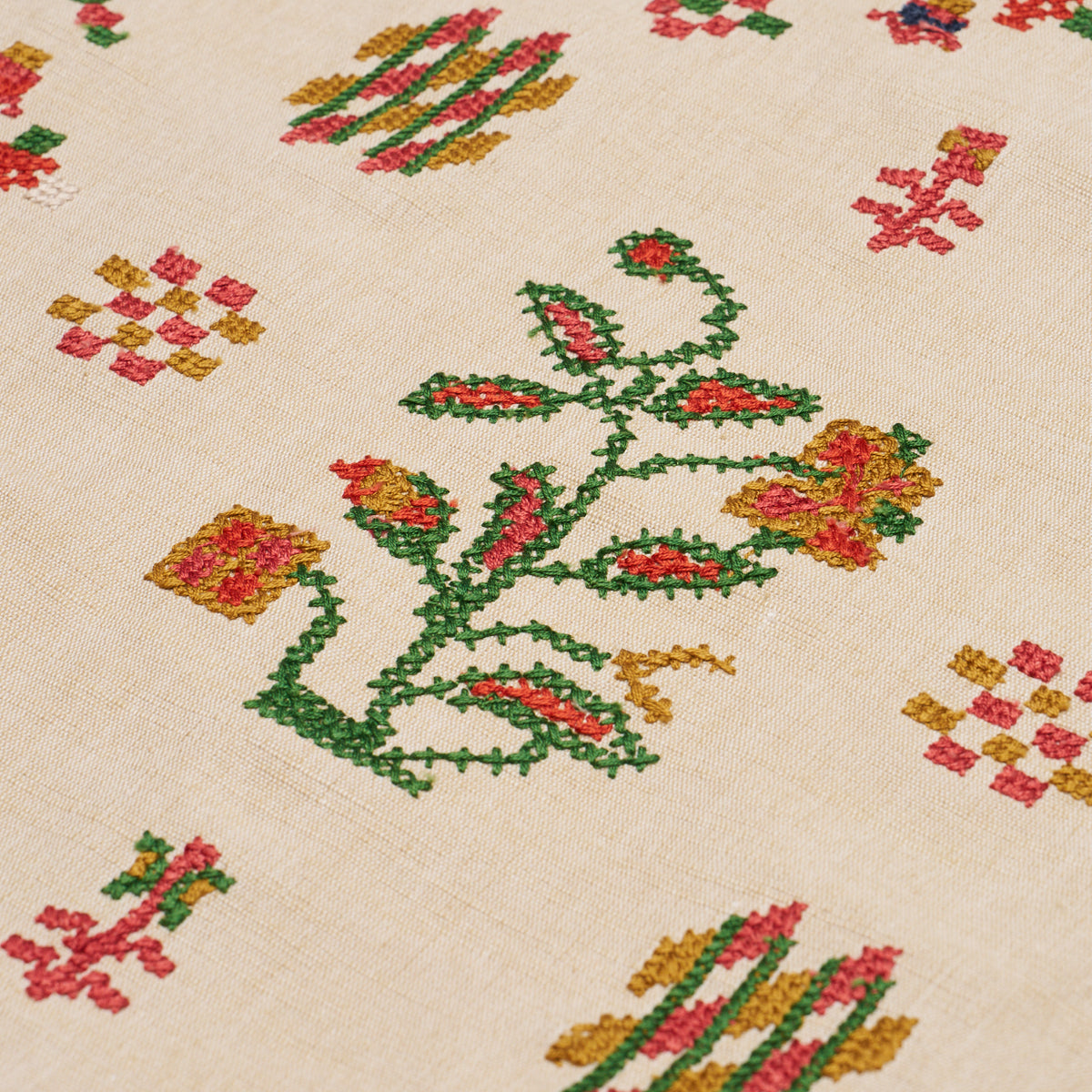 Purchase 85980 | Fairview Cross Stitch Embroidery, Multi - Schumacher Fabric