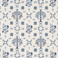 Purchase 85981 | Fairview Cross Stitch Embroidery, Indigo - Schumacher Fabric