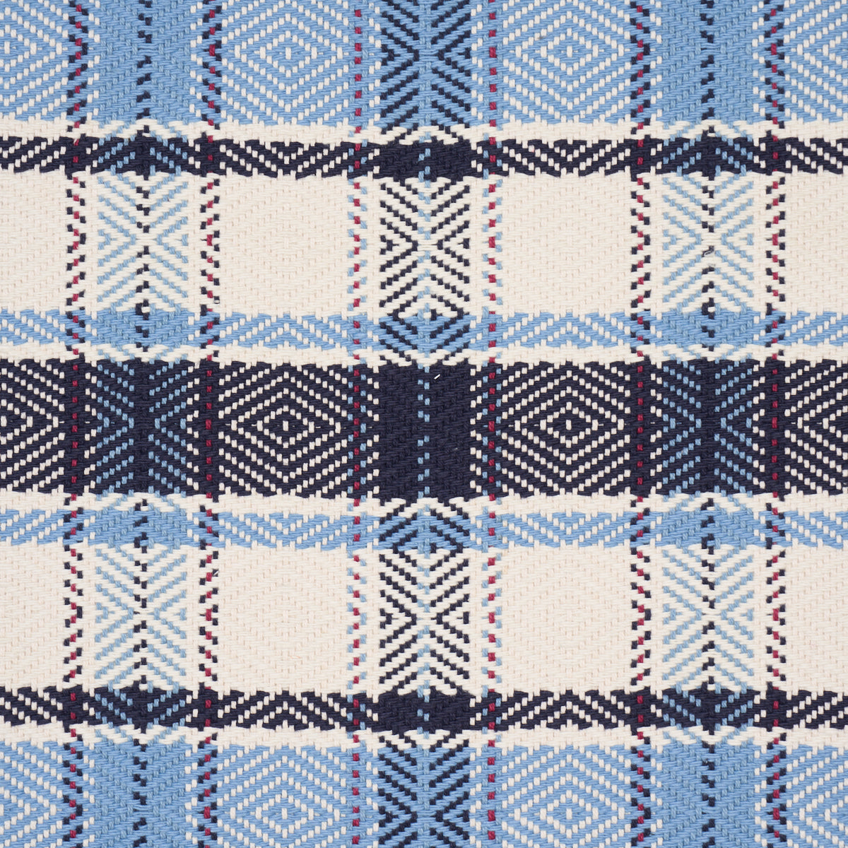 Purchase 85990 | Heidi Plaid, Indigo - Schumacher Fabric
