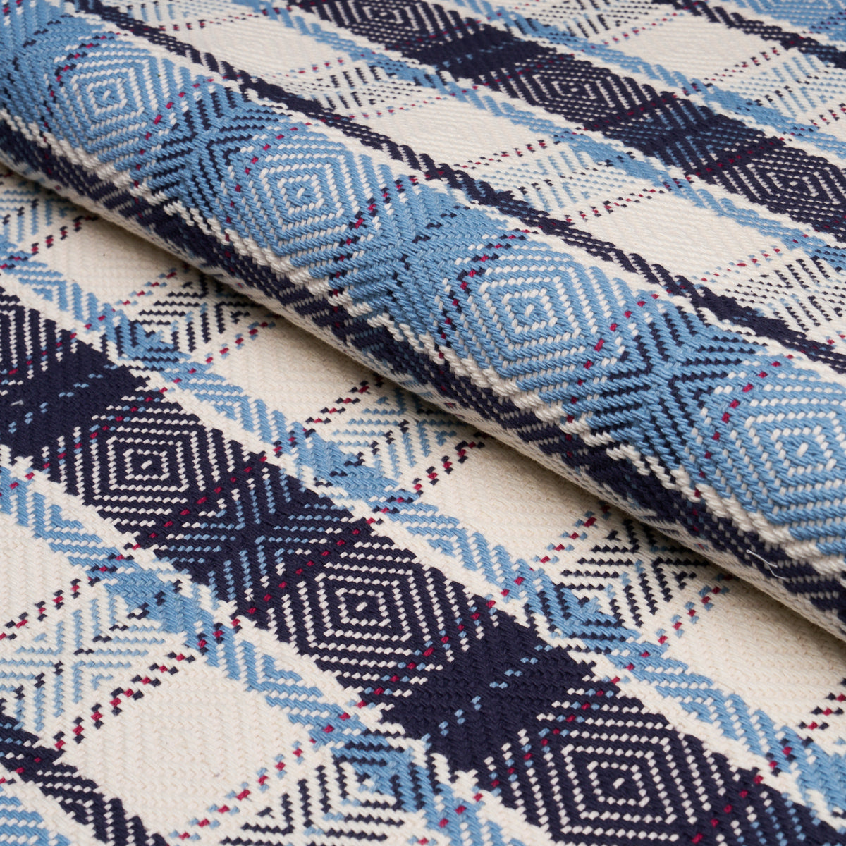Purchase 85990 | Heidi Plaid, Indigo - Schumacher Fabric