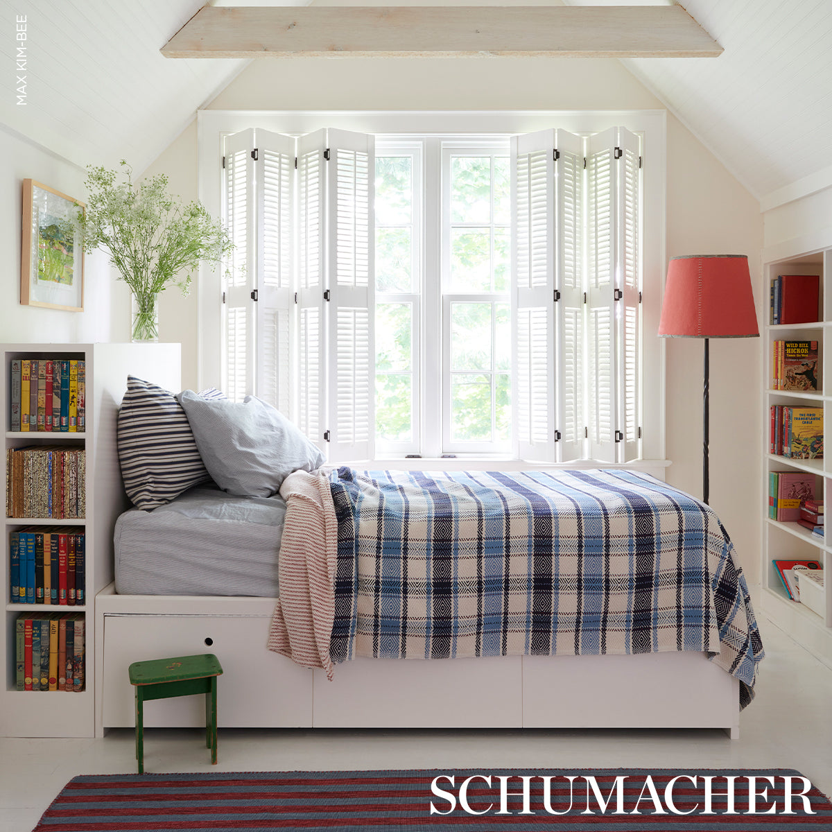 Purchase 85990 | Heidi Plaid, Indigo - Schumacher Fabric