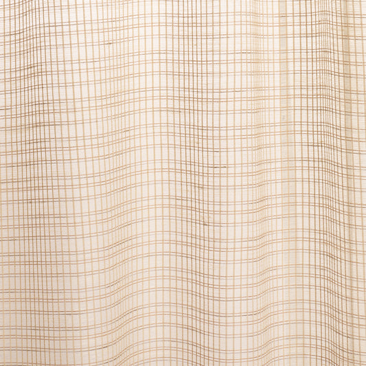 Purchase 86051 | Payton Linen Sheer Grid, Natural - Schumacher Fabric