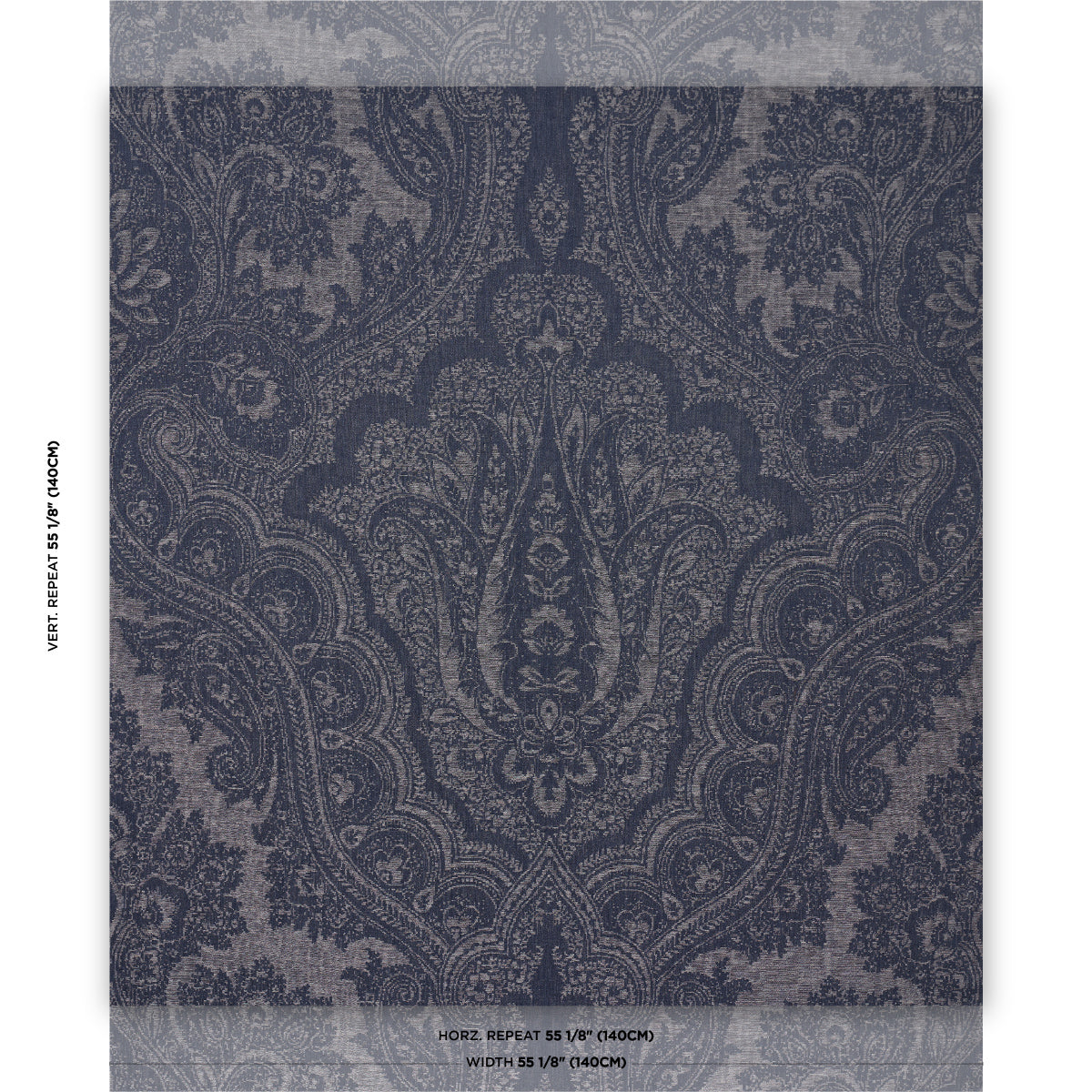Purchase 86120 | Amara Paisley, Indigo - Schumacher Fabric