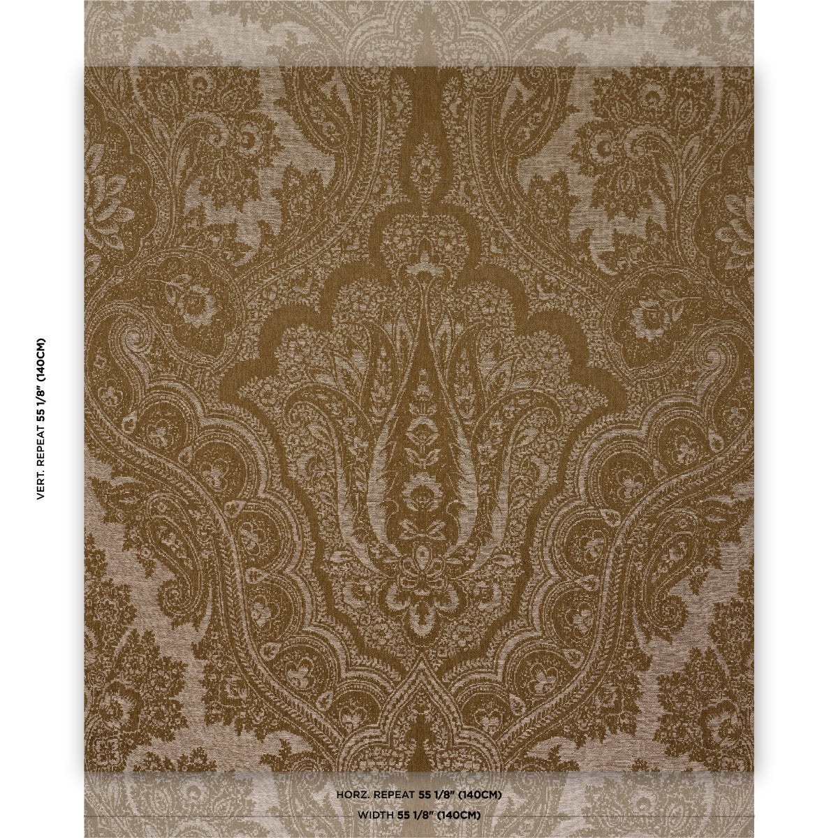 Purchase 86121 | Amara Paisley, Oro - Schumacher Fabric