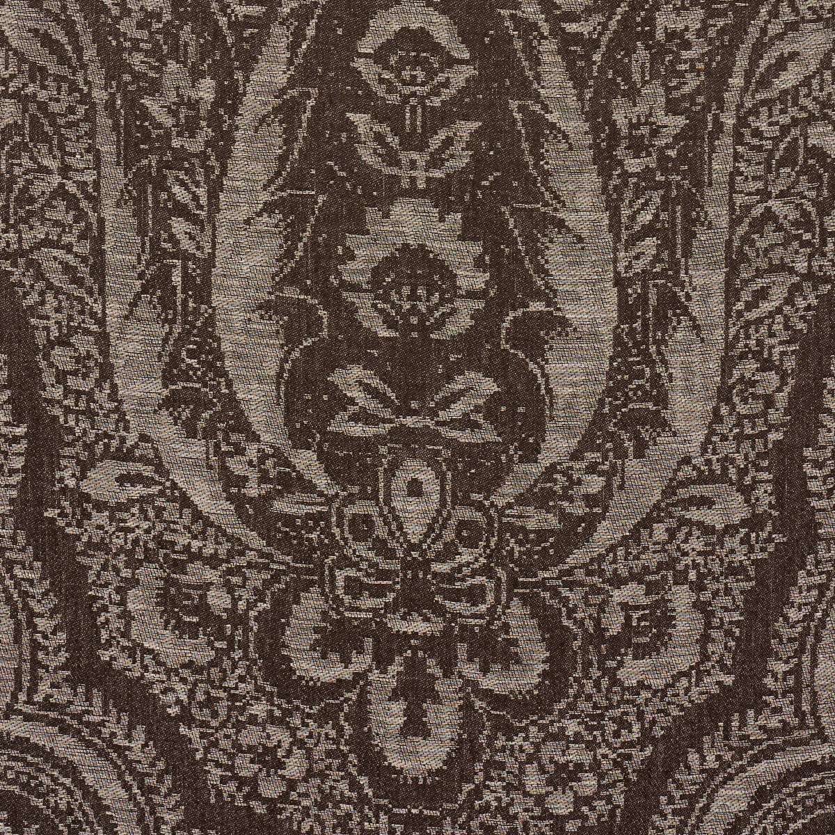 Purchase 86122 | Amara Paisley, Mocha - Schumacher Fabric