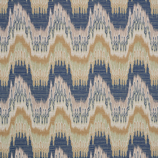 Purchase 86131 | Elio Flamestitch, Indigo - Schumacher Fabric