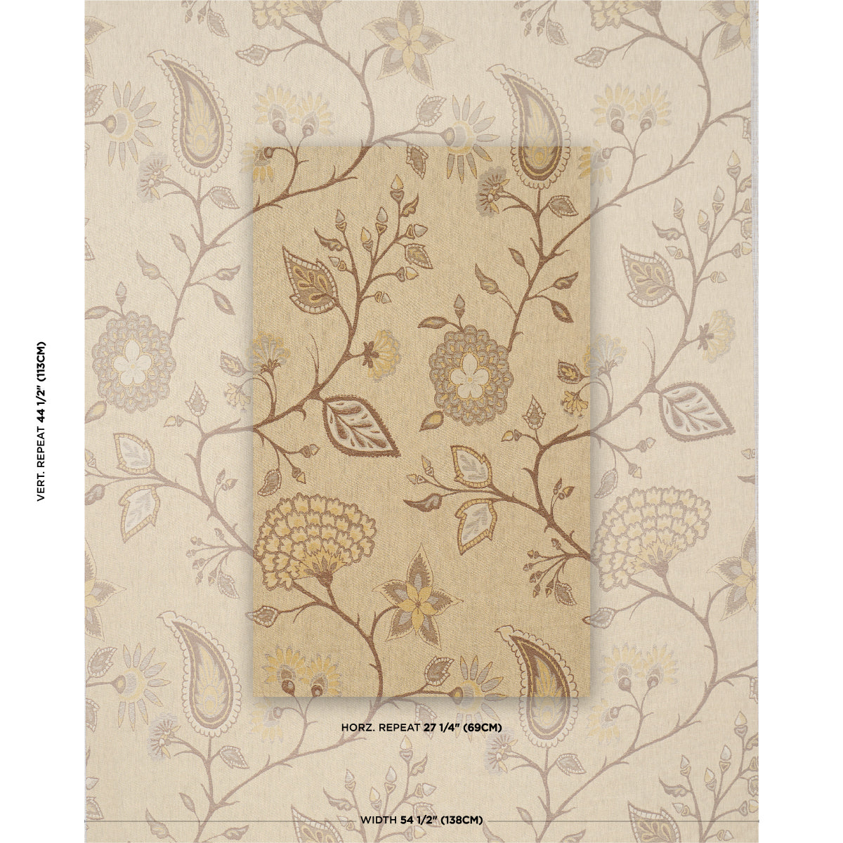 Purchase 86150 | Fiammetta Jacquard, Oro - Schumacher Fabric