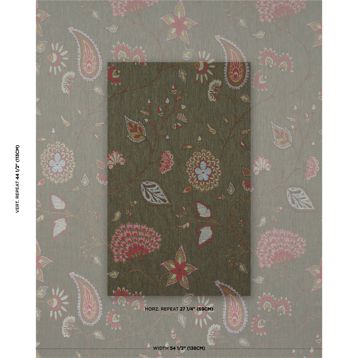 Purchase 86152 | Fiammetta Jacquard, Verde - Schumacher Fabric