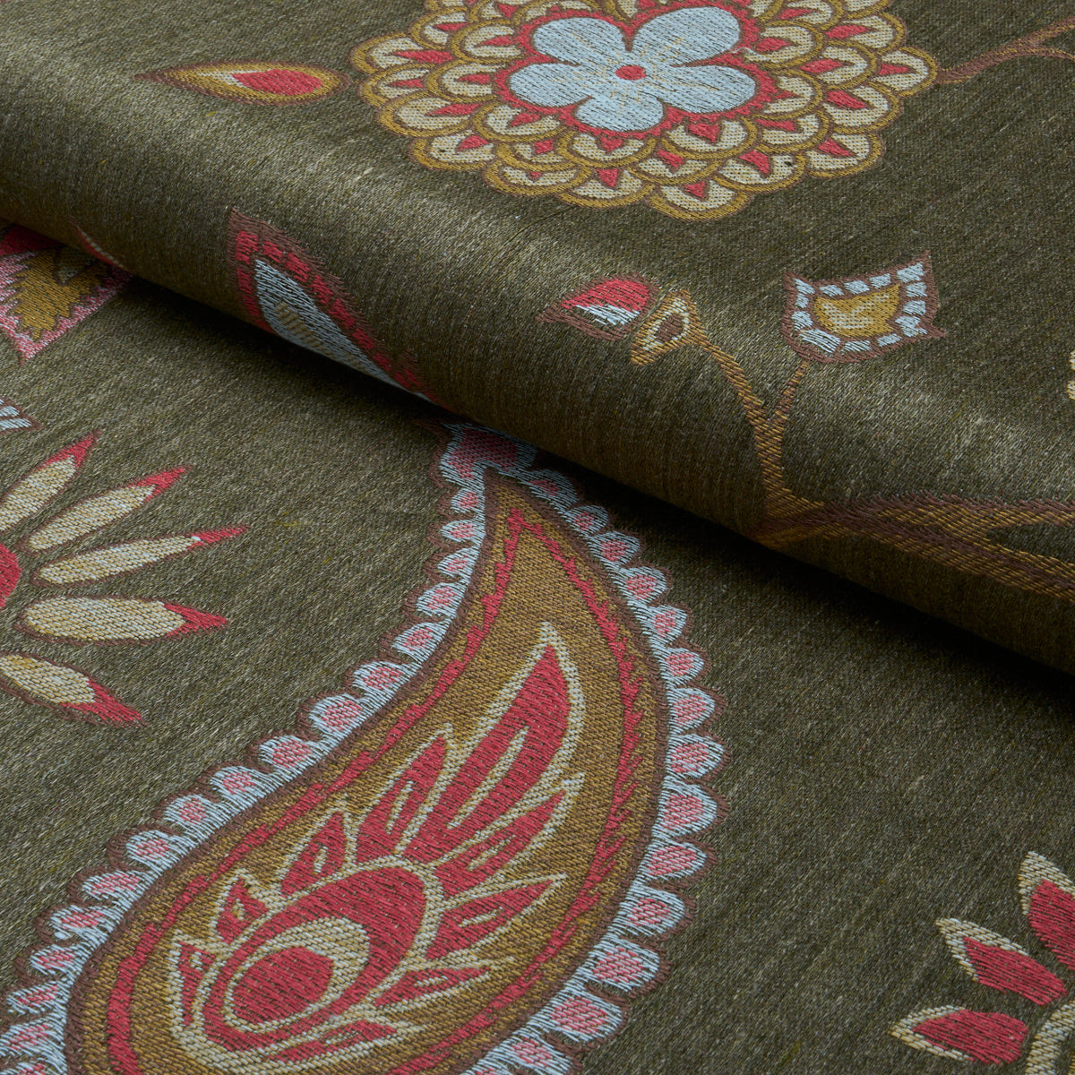 Purchase 86152 | Fiammetta Jacquard, Verde - Schumacher Fabric
