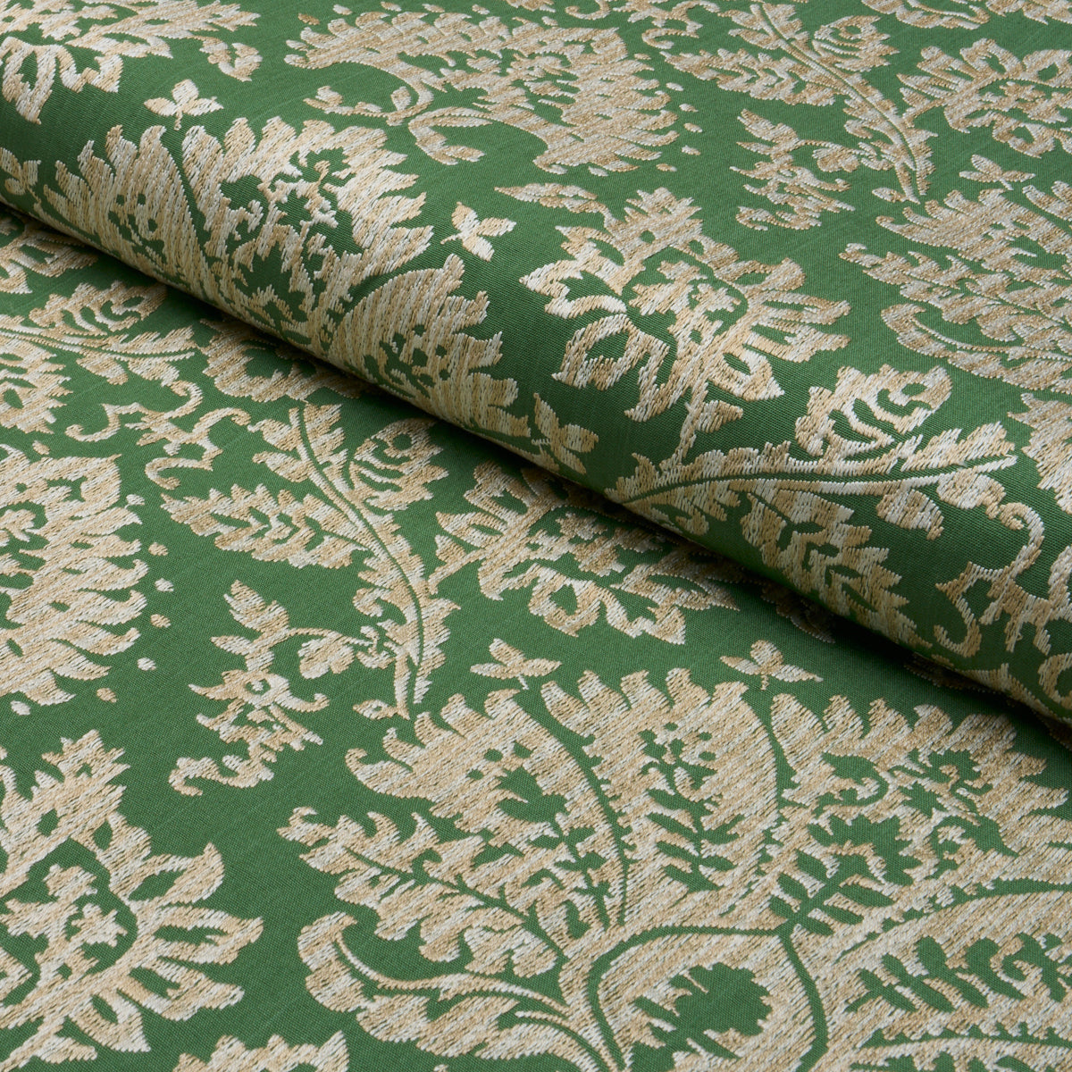 Purchase 86160 | Gianna Embroidery, Emerald - Schumacher Fabric
