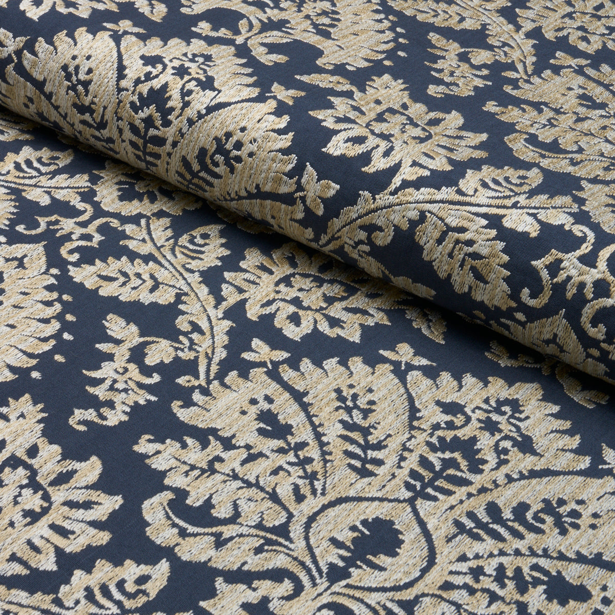 Purchase 86161 | Gianna Embroidery, Indigo - Schumacher Fabric