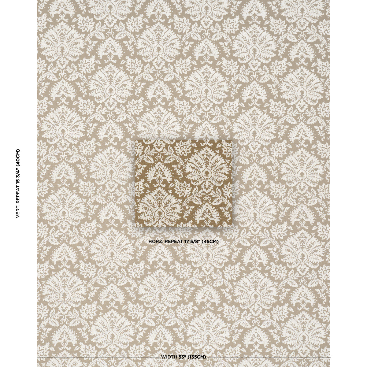 Purchase 86162 | Gianna Embroidery, Caramel - Schumacher Fabric