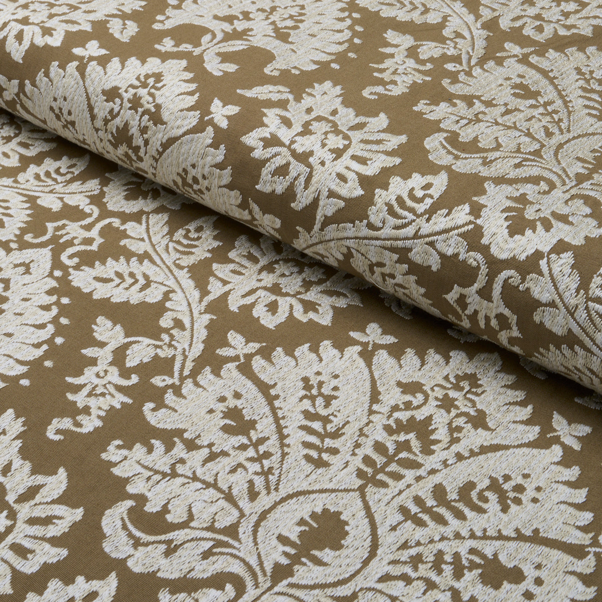 Purchase 86162 | Gianna Embroidery, Caramel - Schumacher Fabric