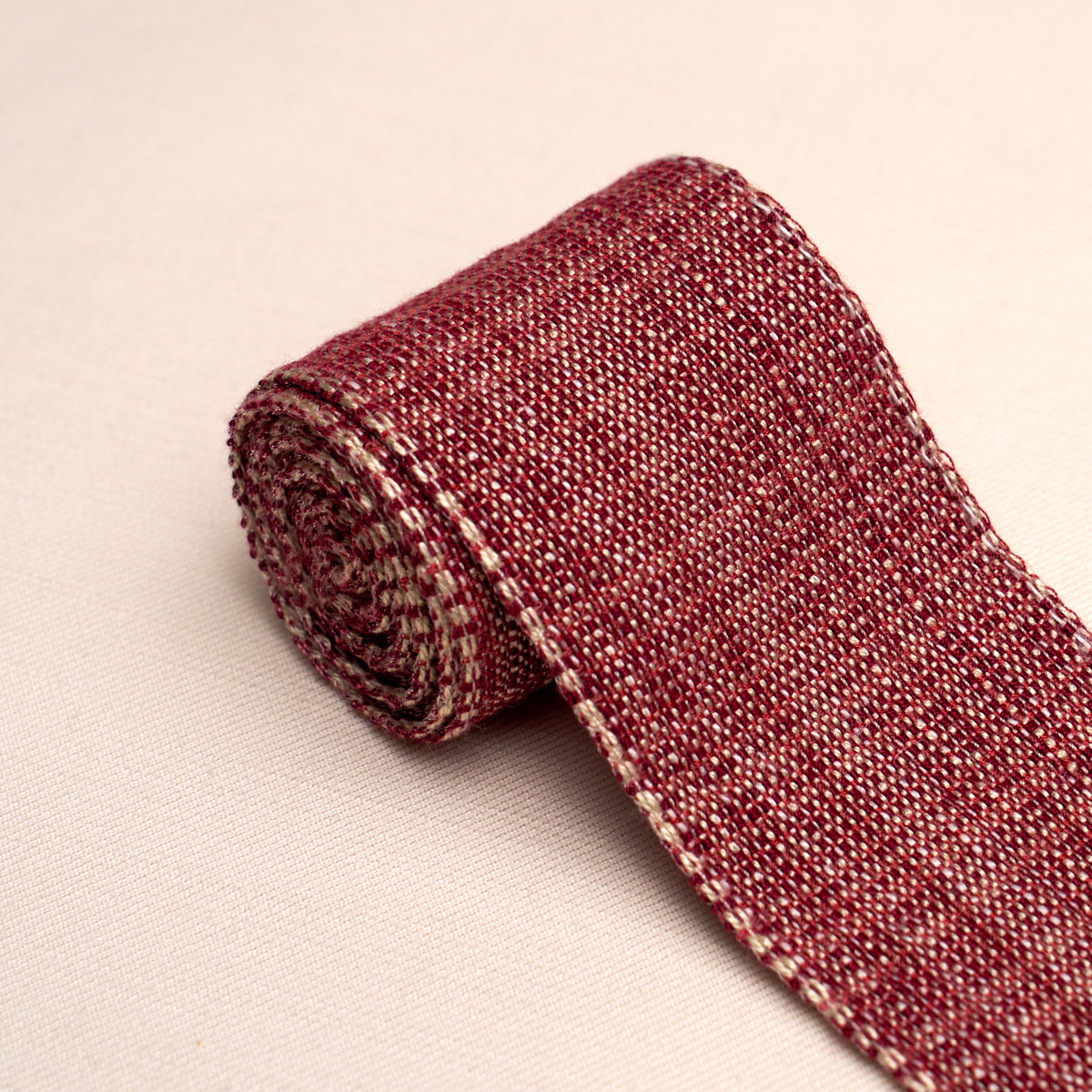 Purchase 86193 | Tweed Tape Medium, Red - Schumacher Trim