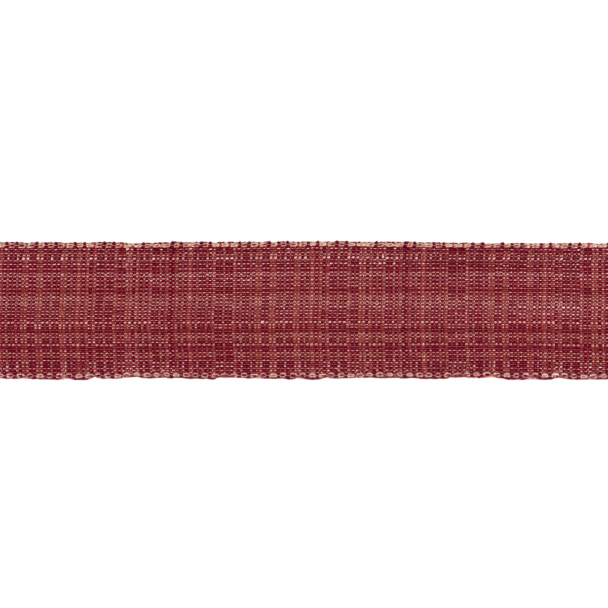 Purchase 86193 | Tweed Tape Medium, Red - Schumacher Trim