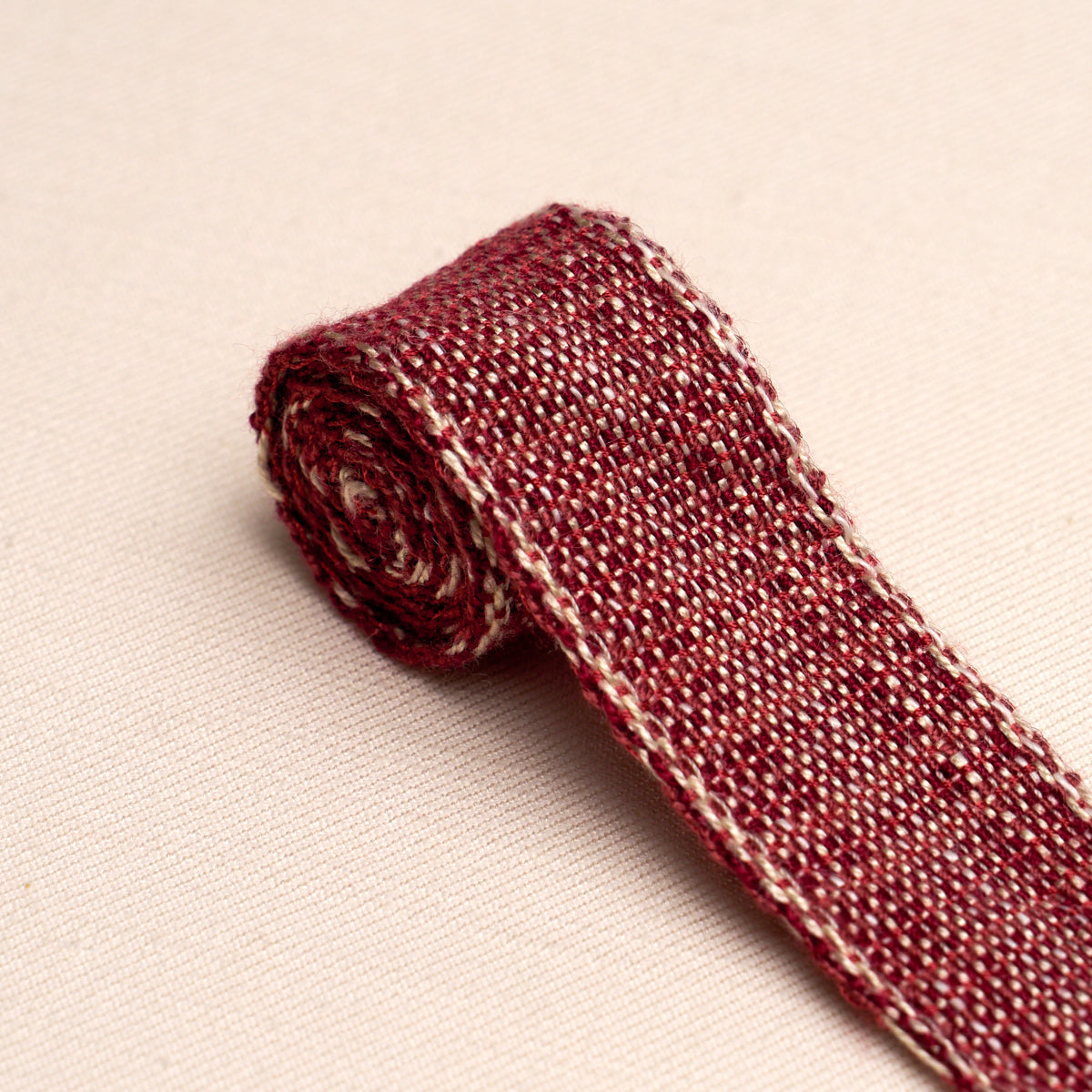 Purchase 86205 | Tweed Tape Narrow, Red - Schumacher Trim