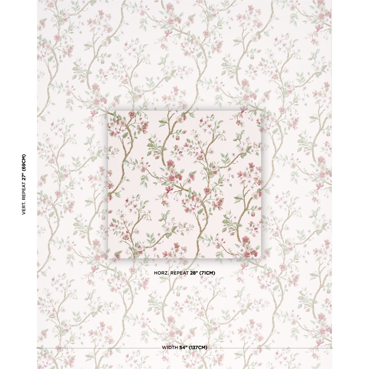 Purchase 86221 | Cherry Blossom, Cherry - Schumacher Fabric