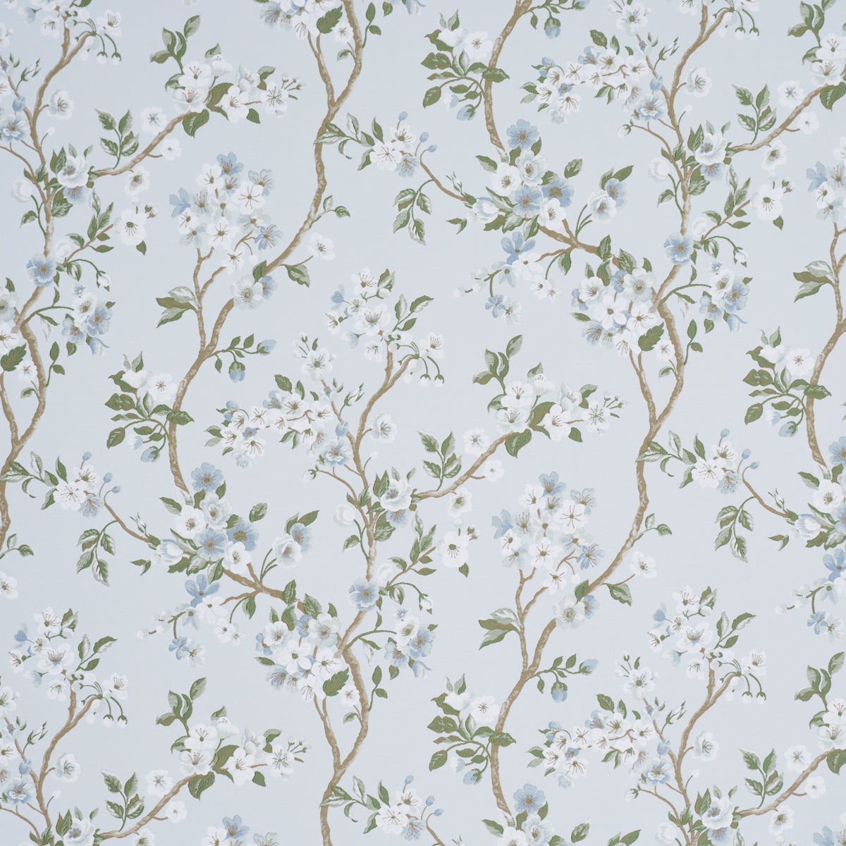 Purchase 86222 | Cherry Blossom, Sky - Schumacher Fabric